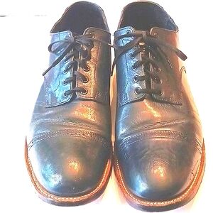 STACY Adams Oxford Lace-Up Dress Shoes Dark Blue Size 11.5